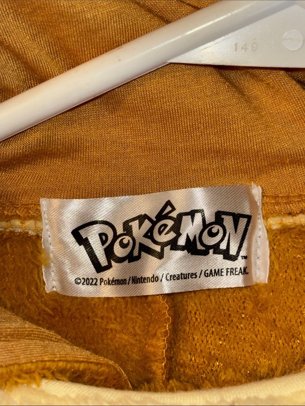 EUC SAZAC Pokémon Eevee Fleece Kigurumi. It is an officially licensed, oversized - Picture 7 of 11